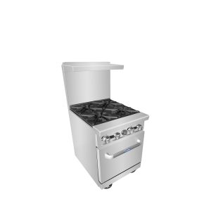 AGR-4B 24" 4-Burner Range with (1) 20" Wide Oven, Gas