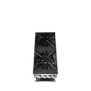 ATSP-18-2 18" Wide Heavy-Duty Stainless-Steel Stock Pot Stove, Gas, Double-Burner