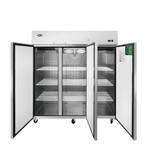 MBF8003GR — 78"-Wide Top Mount Solid 3-Door S/S Reach-in Freezer