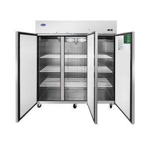 MBF8006GR — 78"-Wide Top Mount Solid 3-Door S/S Reach-in Refrigerator