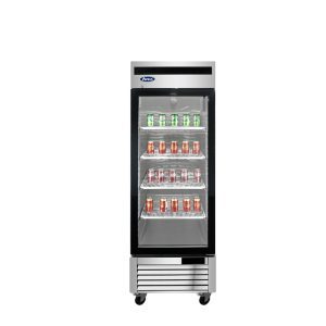 MCF8701GR — 27"-Wide One (1) Glass Swing-Door S/S Bottom-Mount Merchandiser Freezer
