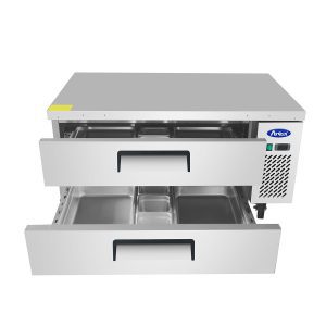 MGF8448GR — 36" Two-Drawer Stainless Steel Chef Base Refrigerator