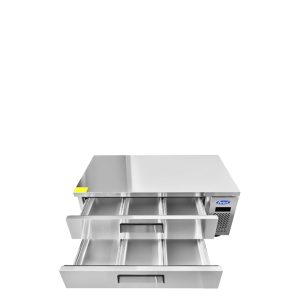 MGF8448GR — 36" Two-Drawer Stainless Steel Chef Base Refrigerator