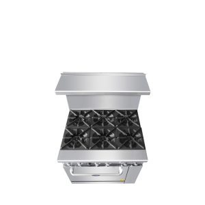 AGR-6B 36" Range 6-Burner with (1) 26" Wide Oven, Gas