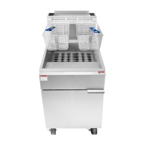ATFS-75 Heavy-Duty 75 lb. Stainless Steel Deep Fryer, Gas