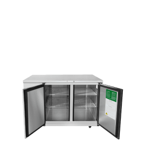 MBB59GR — 59″ 2-Door Back Bar Cooler with Solid Door, Stainless Steel