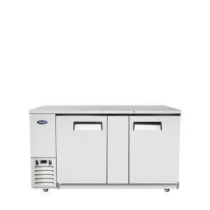 MBB69GR — 69″ 2-Door Back Bar Cooler with Solid Door, Stainless Steel