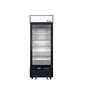 MCF8722GRL — 27"-Wide  One (1) Glass-Door Black Cabinet Bottom-Mount Merchandiser Refrigerator, Left-Hinged