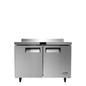 MGF8413GR — 48" Double-door Stainless Steel Worktop Freezer with Backsplash