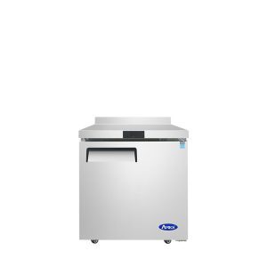 MGF8412GR — 27" Single-door Stainless Steel Worktop Freezer with Backsplash