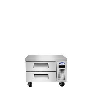 MGF8448GR — 36" Two-Drawer Stainless Steel Chef Base Refrigerator